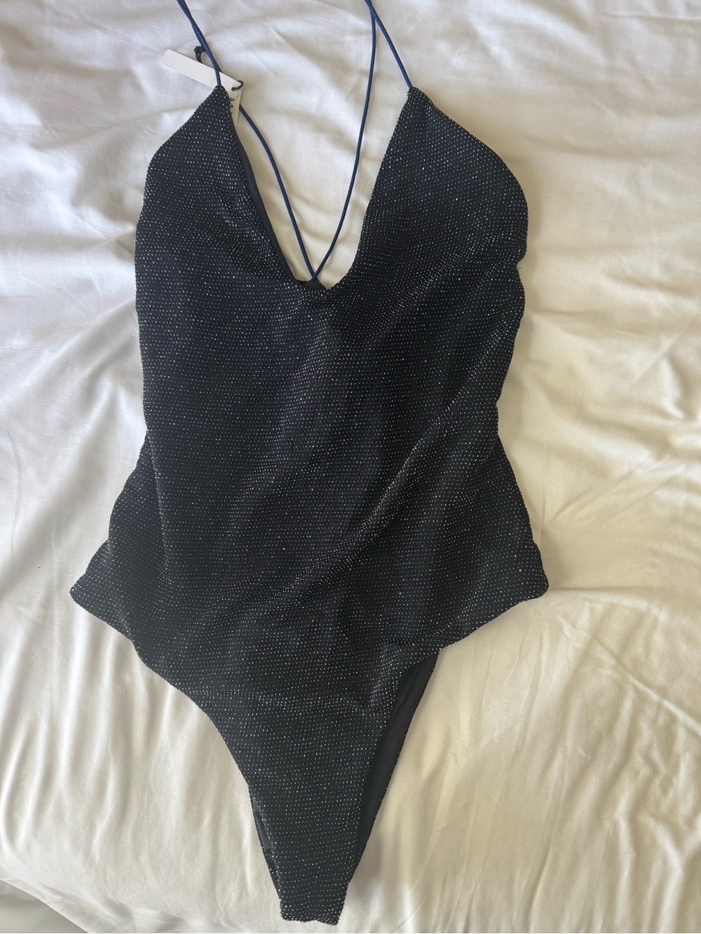 Black Sparkle One-Piece
